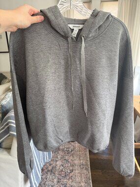 Spanx Cropped Hoodie | Grey | Size XL (Fits Like L) | Never Worn